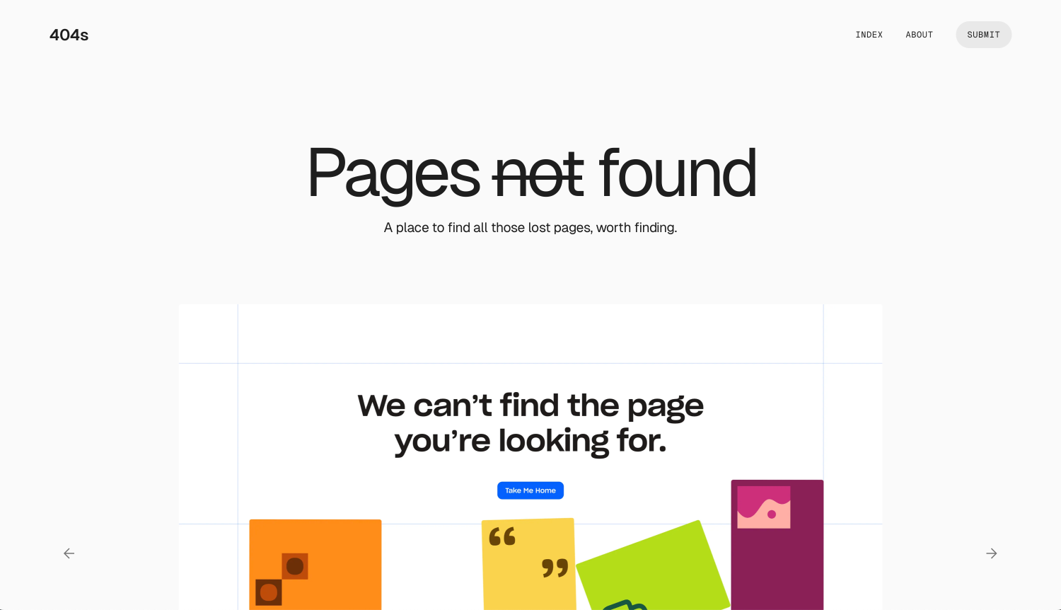 404s index page